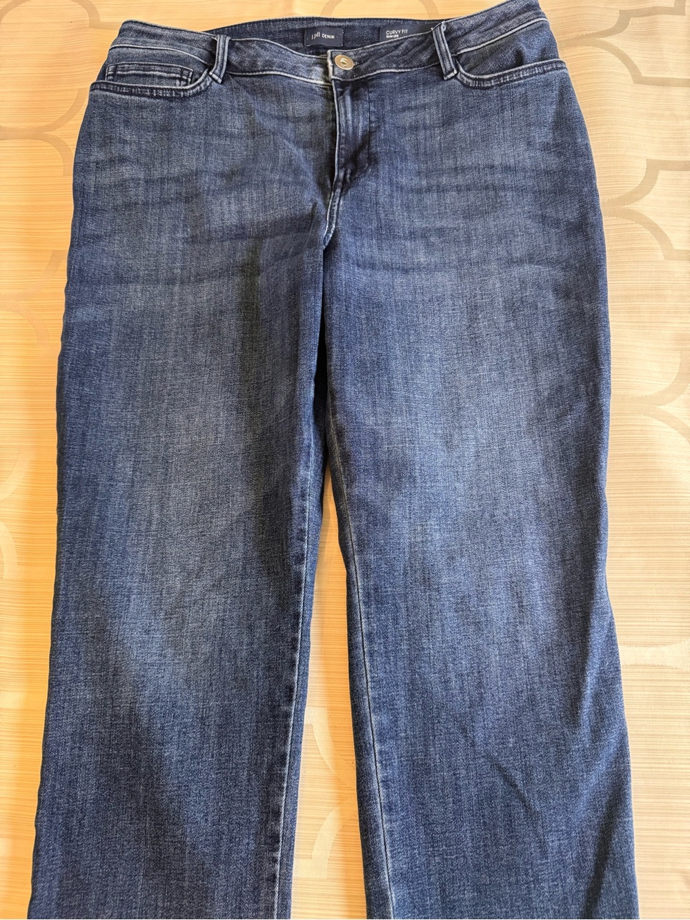 J. Jill Dark Indigo Straight-Leg Crop Women's Jeans Curvy Fit
